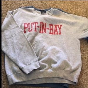 Grey Put-In-Bay Sweater